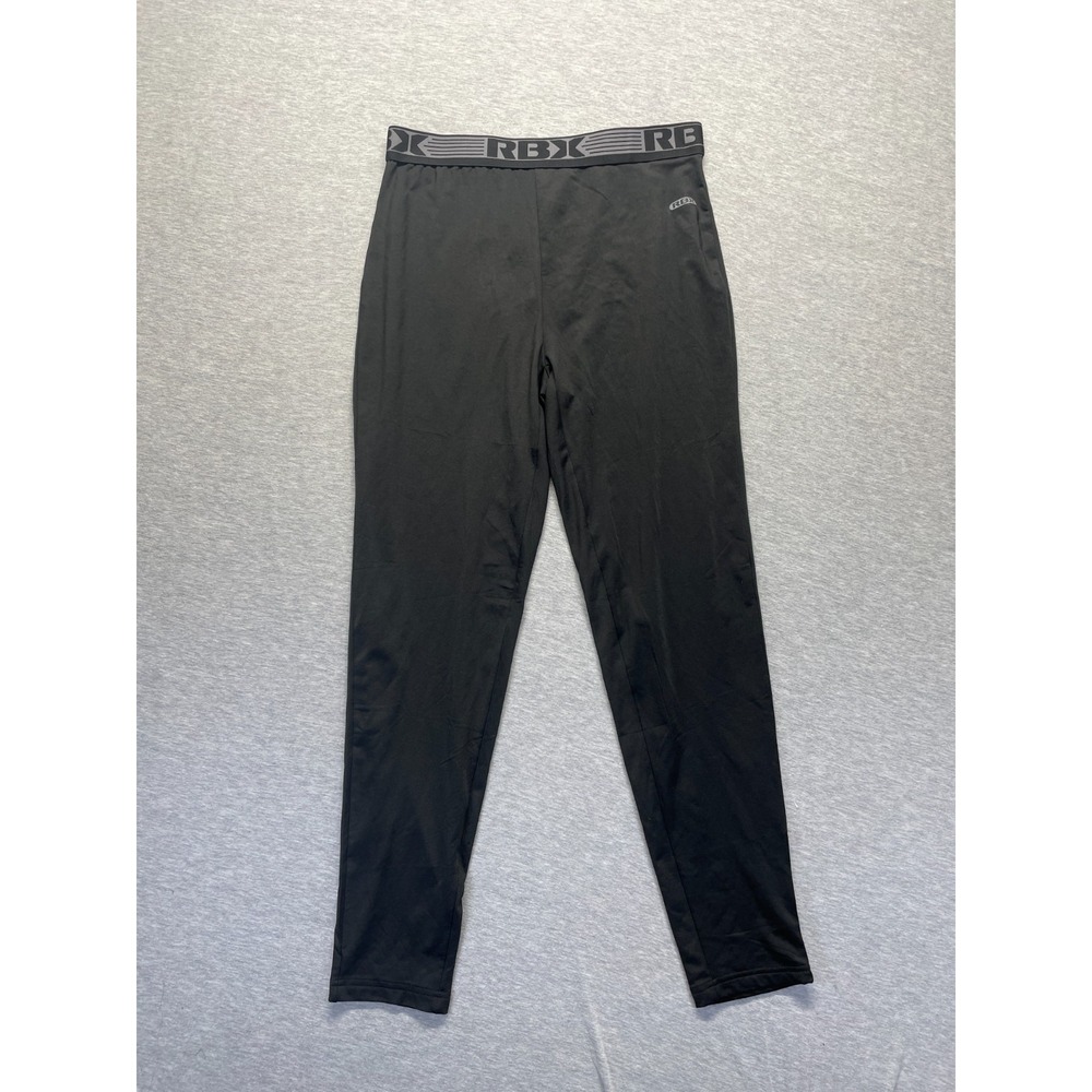 RBX Active Pants Women Large Black Stretch Elastic Waist Athleisure Gym Training
